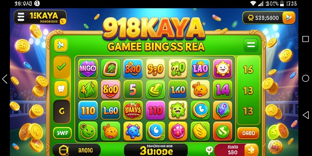 Tampilan gameplay seru dalam aplikasi 918KAYA Bingo.