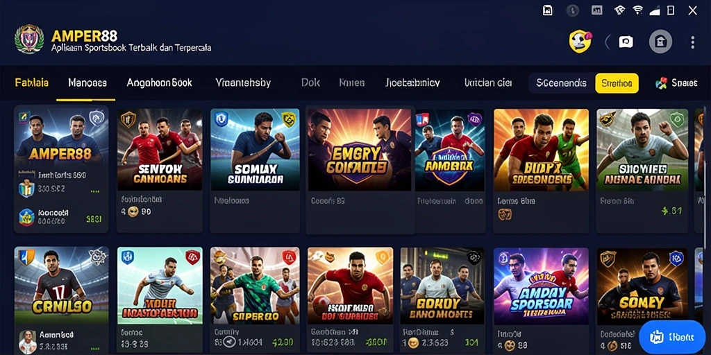 Screenshot gameplay AMPER88 menampilkan antarmuka taruhan yang menarik.