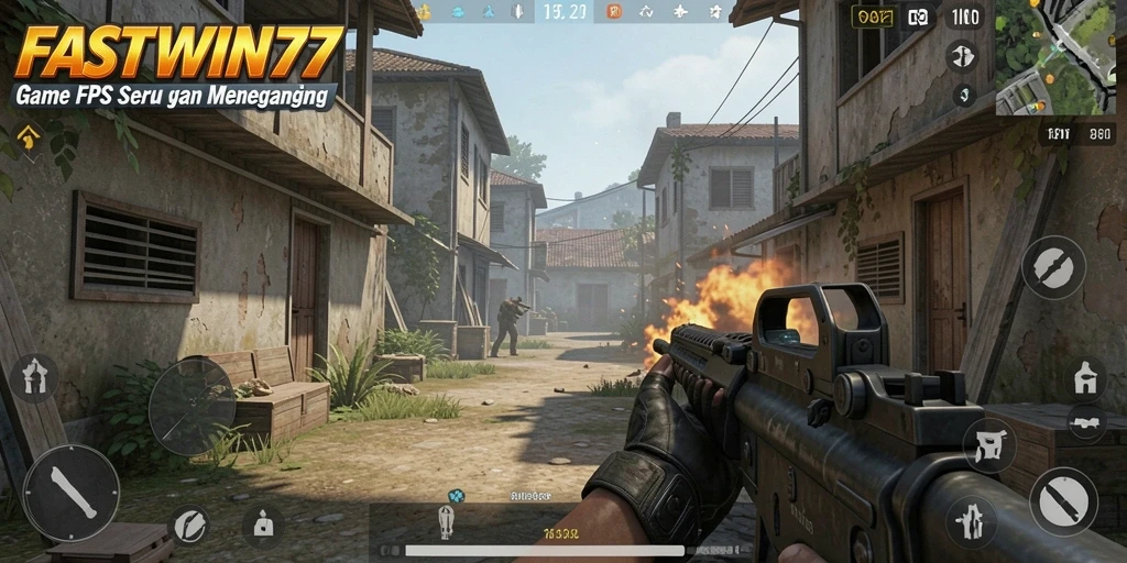 Tampilan aksi mendebarkan dari gameplay FASTWIN77 yang intens.