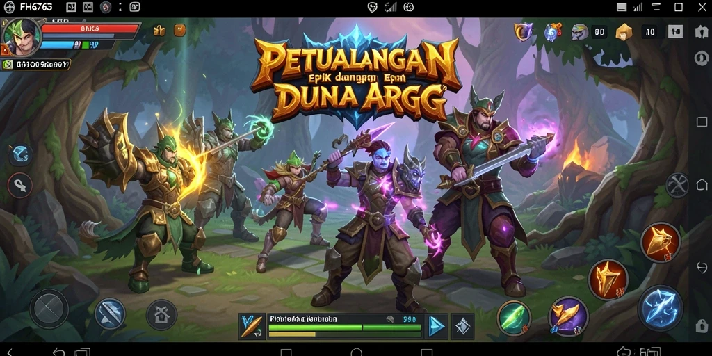 Tangkapan layar menampilkan aksi seru dalam permainan ARPG.