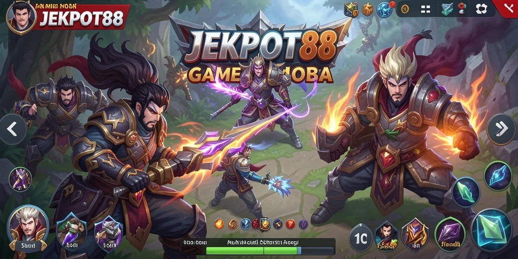 Tangkapan layar gameplay seru di JEKPOT88 saat pertarungan epik.