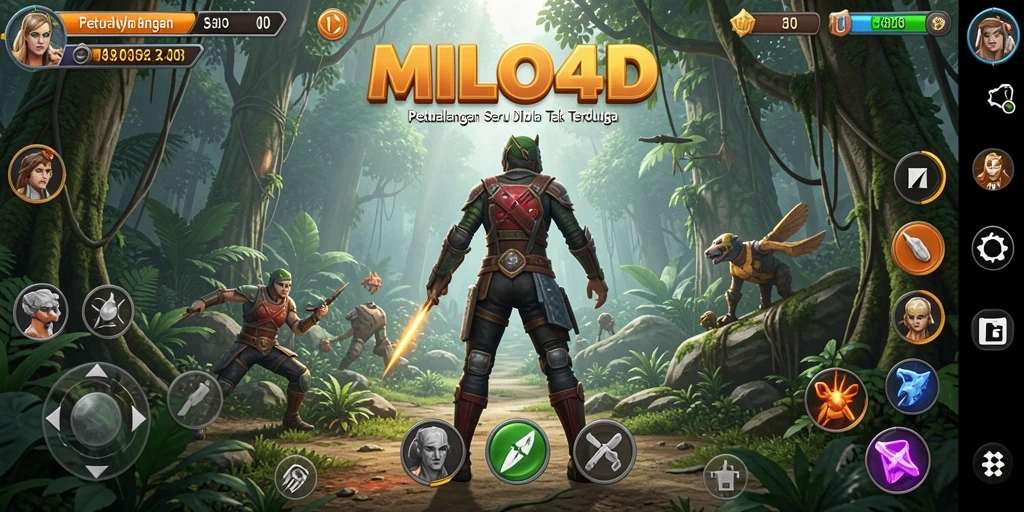 Tampilan gameplay MILO4D dengan aksi petualangan yang mendebarkan