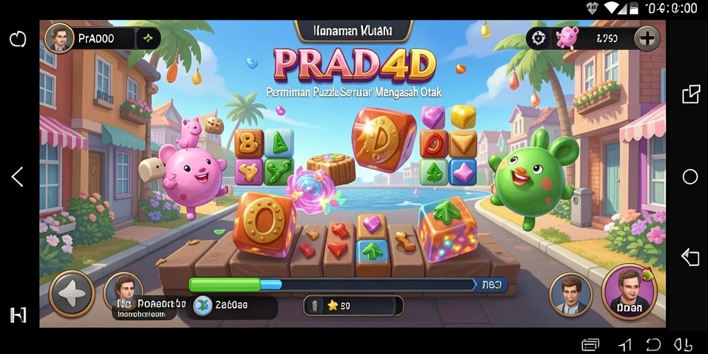 Screenshot gameplay PRADA4D menampilkan tantangan puzzle menarik.