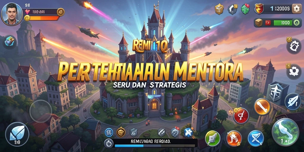 Tangkapan layar REMI101 menampilkan aksi pertahanan menara yang mendebarkan.
