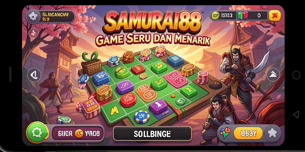 Tampilan menarik dari gameplay Bingo di SAMURAI88.