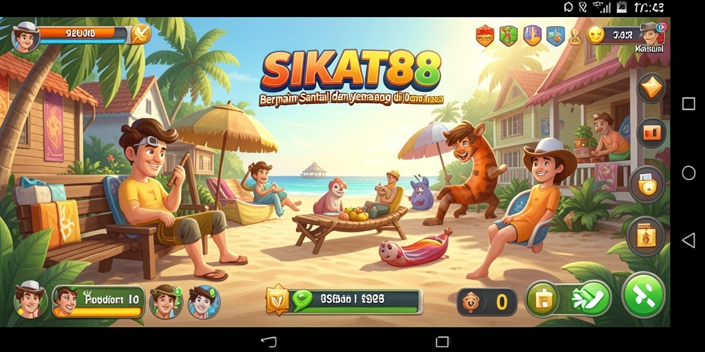 Tampilan gameplay SIKAT88 yang menarik dan penuh warna.