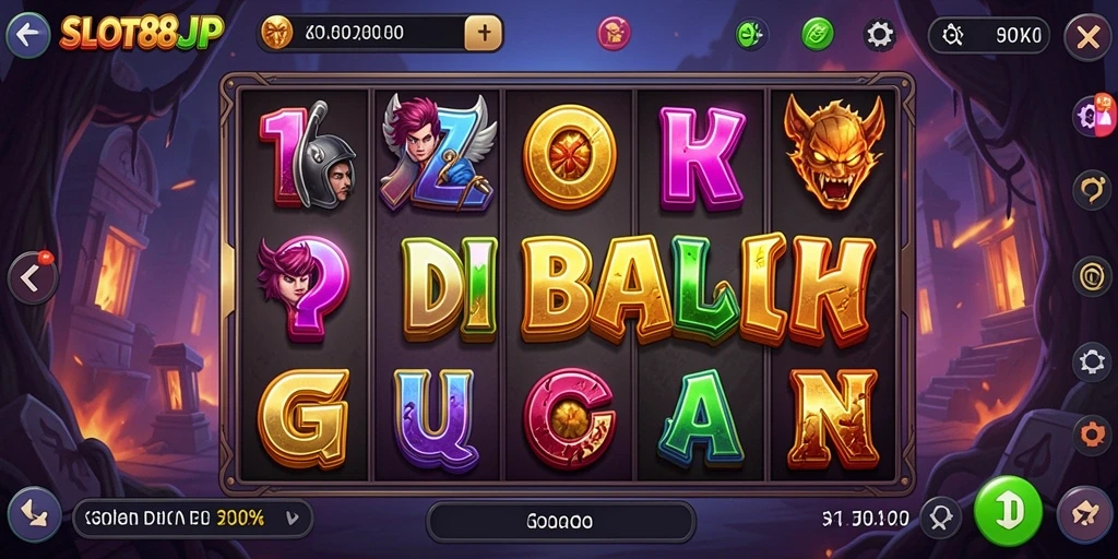 Tampilan menyeramkan dari gameplay SLOT88JP yang menantang.