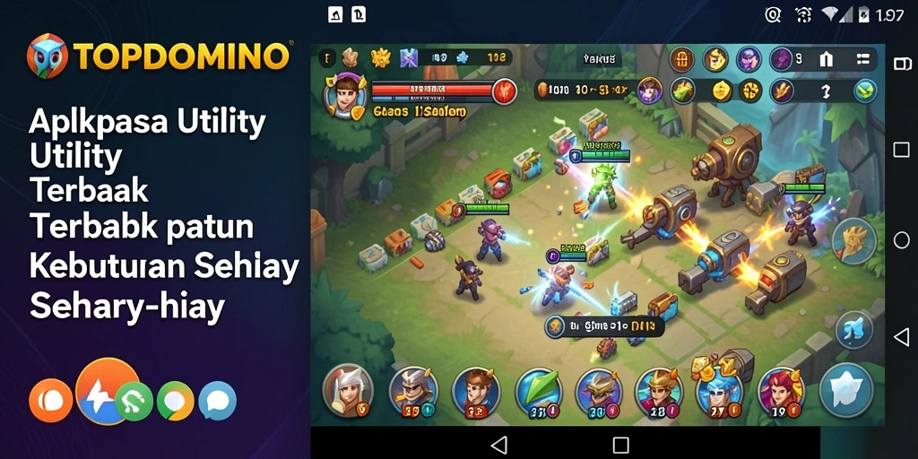 Tampilan utama aplikasi TOPDOMINO yang intuitif dan menarik.